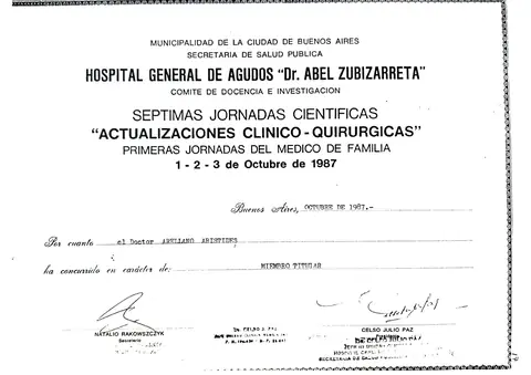 Actualizaciones clínico-quirúrgicas — Hospital General de Agudos Dr. Abel Zubizarreta · Buenos Aires