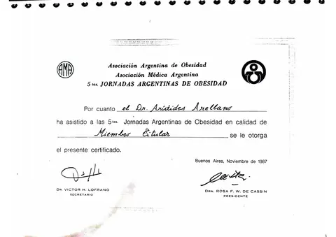 Jornadas Argentinas de Obesidad — Asociación Argentina de Obesidad / Asociación Médica Argentina · Buenos Aires