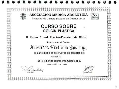 Curso anual teórico-práctico de Cirugía Plástica (80 h) — Sociedad de Cirugía Plástica de Buenos Aires