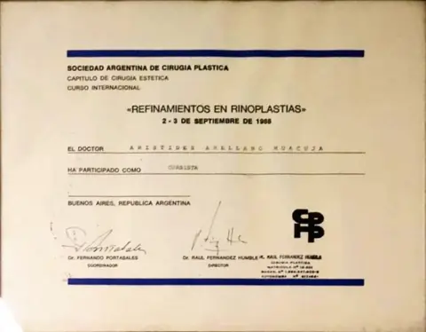 Curso internacional: refinamientos en rinoplastias — Sociedad Argentina de Cirugía Plástica, Capítulo de Cirugía Estética · 2–3 de septiembre de 1988