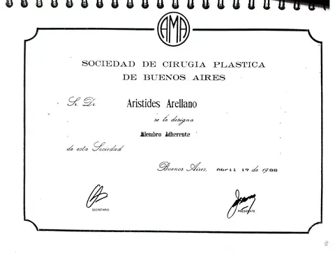 Miembro adherente — Sociedad de Cirugía Plástica de Buenos Aires — Buenos Aires