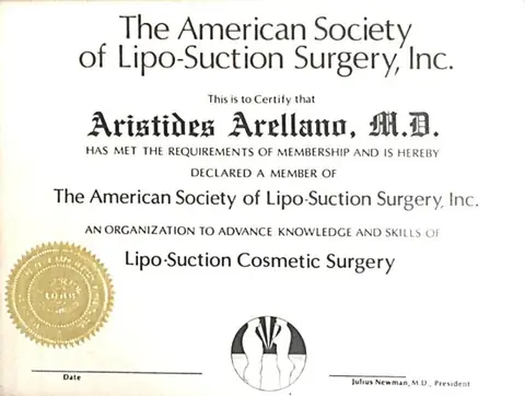 Miembro — American Society of Lipo-Suction Surgery — Estados Unidos