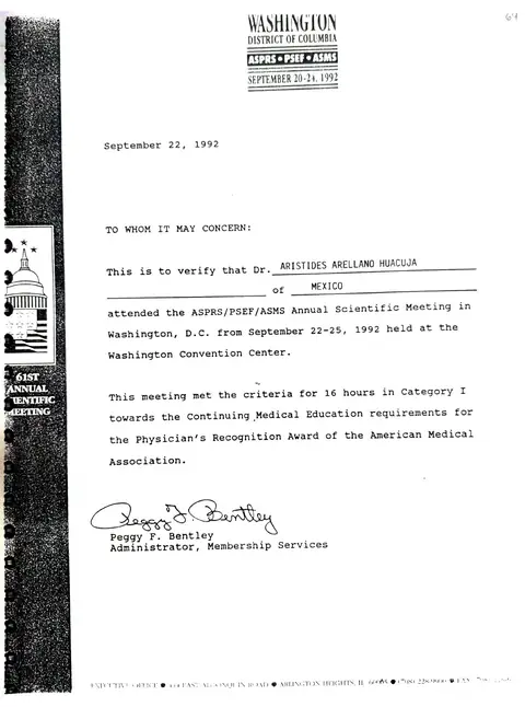 ASPRS/PSEF/ASMS Annual Meeting — Washington D.C. — 20–24 de septiembre de 1992
