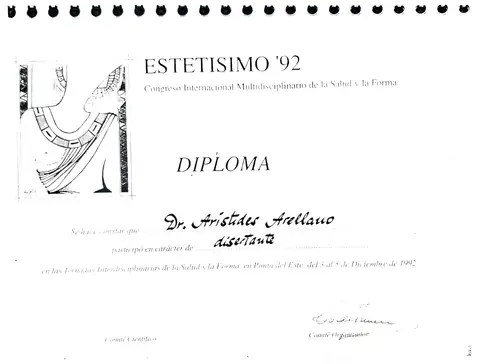 Congreso Internacional Multidisciplinario de la Salud y la Forma — Punta del Este, Uruguay · 1992