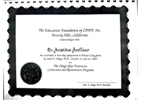 Simposio con el Dr. Zein E. Obagi — Skin Correction and Restoration — The Education Foundation of CDDF · Ciudad de México, 21–22 de octubre de 1993