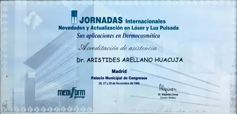 II Jornadas Internacionales: novedades en láser y luz pulsada — Aplicaciones en dermocosmética · Madrid, 26–28 de noviembre de 1999