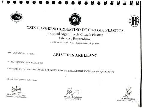 XXIX Congreso Argentino de Cirugía Plástica (IPRAS) — Buenos Aires · 1999