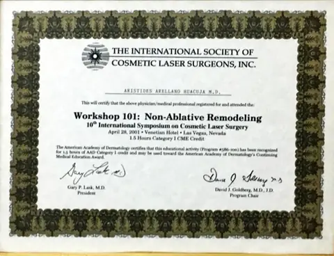 Congreso — International Society of Cosmetic Laser Surgeons — ISCLS Inc. · 2001