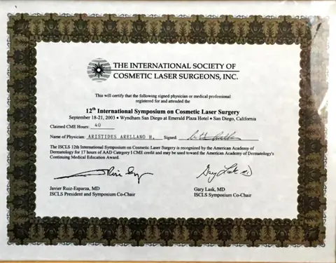 Congreso — International Society of Cosmetic Laser Surgeons — ISCLS Inc. · 2003