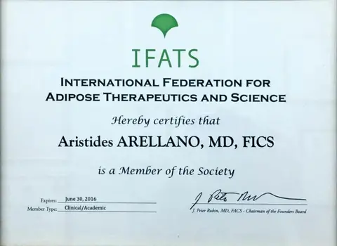 Miembro — International Federation for Adipose Therapeutics and Science (IFATS) — 2016