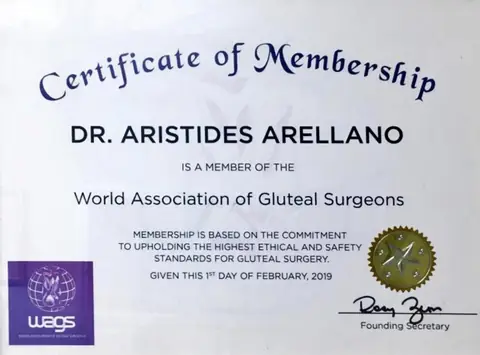Miembro — World Association of Gluteal Surgeons (WAGS) — Membresía basada en estándares éticos y de seguridad · 1 de febrero de 2019